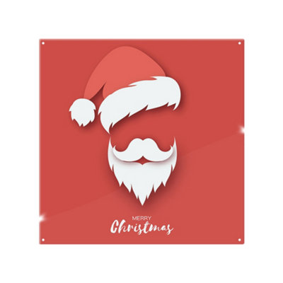 Benjamin Tate Design Santa Claus Hat And Beard Dining Splash Back Designer Style from B&Q