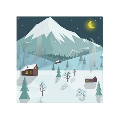 Benjamin Tate Design Winter Landscape Dining Splash Back Designer Style from B&Q