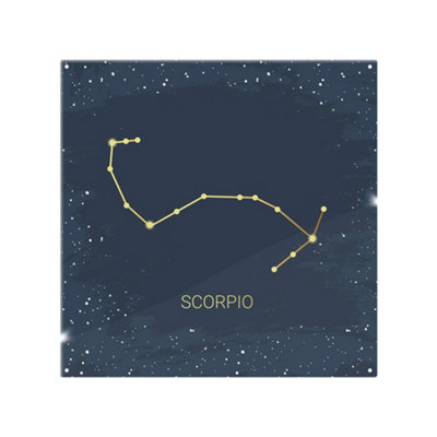 Benjamin Tate Design Gold Scorpio Dining Splash Back Designer Style from B&Q