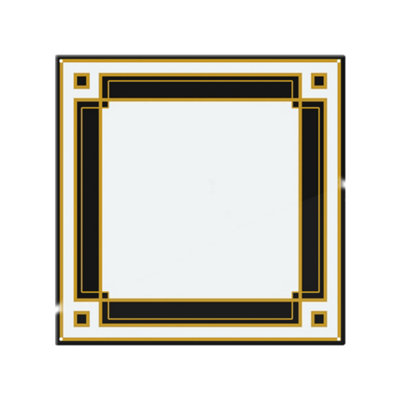 Benjamin Tate Design Art Deco Black & Gold Splash Back Designer Style from B&Q