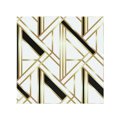 Benjamin Tate Design Art Deco Splash Back Designer Style Golden