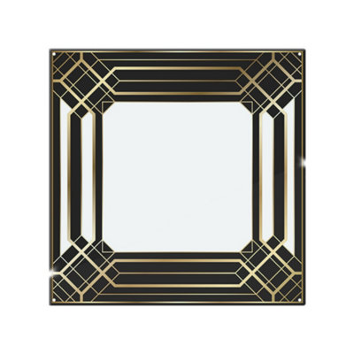 Benjamin Tate Design Art Deco Black Frame Splash Back Designer Style from B&Q