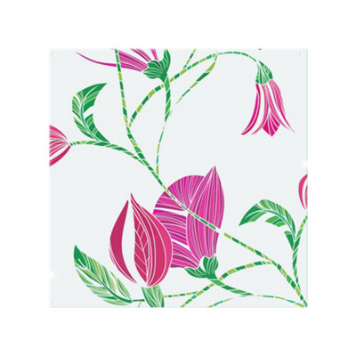 Benjamin Tate Design Tulips Splash Back Designer Style from B&Q
