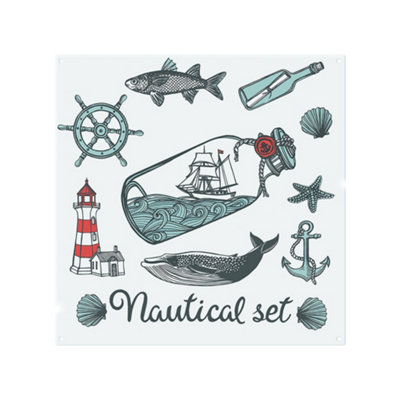 Benjamin Tate Design Nauticle Items Splash Back Designer Style from B&Q