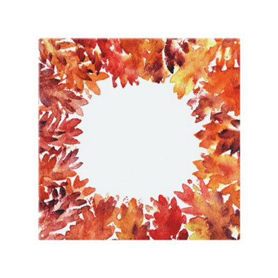 B&Q -  Circled Autumn Leaves Splash Back Designer Style