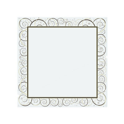 Benjamin Tate Design Swirling Frame Splash Back Designer Style from B&Q