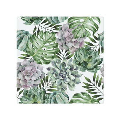 Benjamin Tate Design Watercolour Botanical Leaves Splash Back Designer Style from B&Q