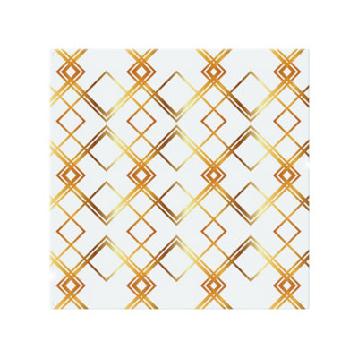 Benjamin Tate Design Geometric Golden Pattern Splash Back Designer Style from B&Q