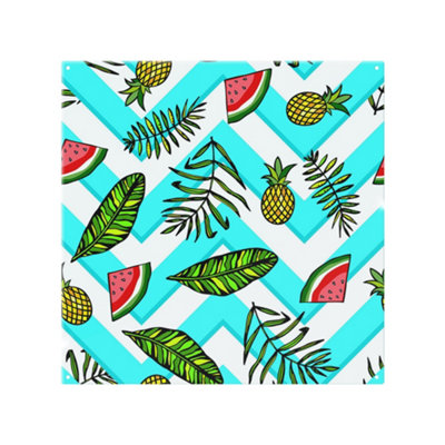 Benjamin Tate Design Pineapple & Watermelon Splash Back Designer Style from B&Q
