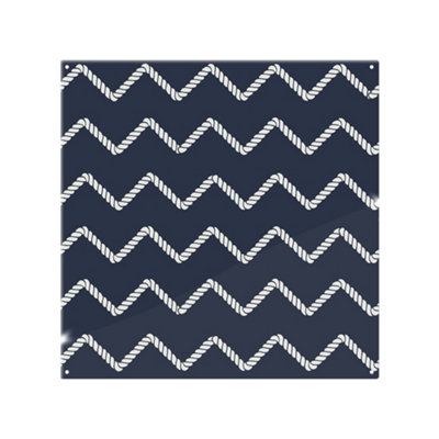Benjamin Tate Design Zig Zagged Rope Splash Back Designer Style from B&Q