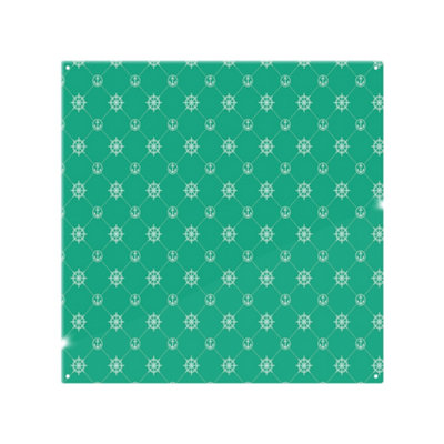 Benjamin Tate Design Nautical Elements On Green Splash Back Designer Style from B&Q