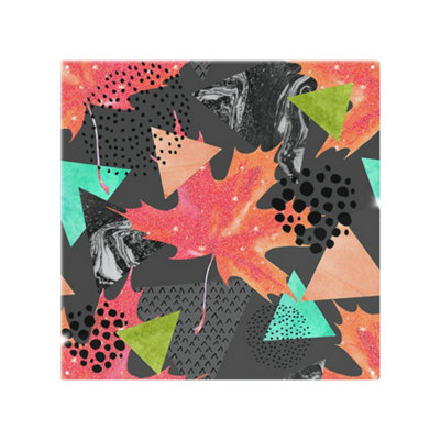 Benjamin Tate Design Maple Leaf Geometrics Splash Back Designer Style from B&Q