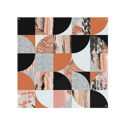 Benjamin Tate Design Geometric Circles In Autumn Colours Splash Back Designer Style