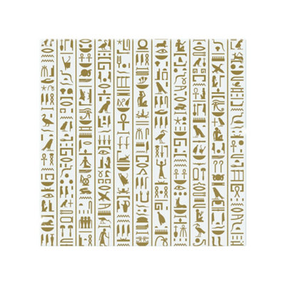 Benjamin Tate Design Acient Egyptian Heiroglyphs Splash Back Designer Style from B&Q