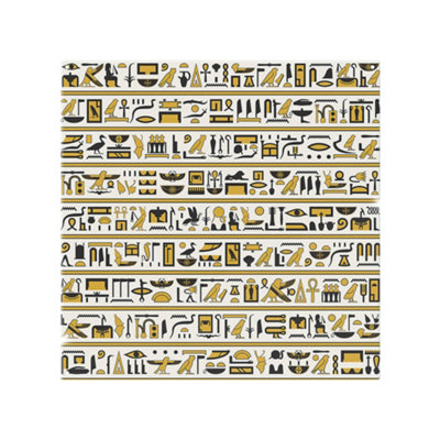 Benjamin Tate Design Ancient Egyptian Hieroglyphs Splash Back Designer Style from B&Q