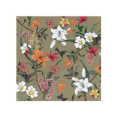 Benjamin Tate Design Selection Of Flowers Splash Back Designer Style from B&Q