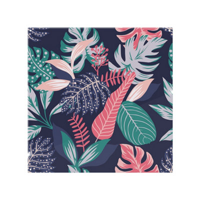 Benjamin Tate Design Tropical Plant Leaves Splash Back Designer Style from B&Q