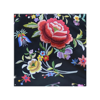 Benjamin Tate Design Vibrant Flowers Splash Back Designer Style from B&Q