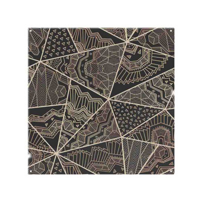 B&Q -  Geometric Triangles With Patterns Splash Back Designer Style