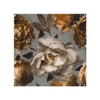 Benjamin Tate Design Golden White Flower Splash Back Designer Style