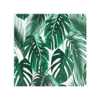 Benjamin Tate Design Palm Leaves Splash Back Designer Style B&Q