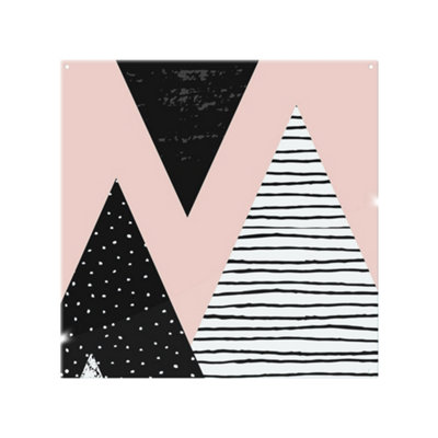 Benjamin Tate Design Geometric Triangles Splash Back Designer Style from B&Q