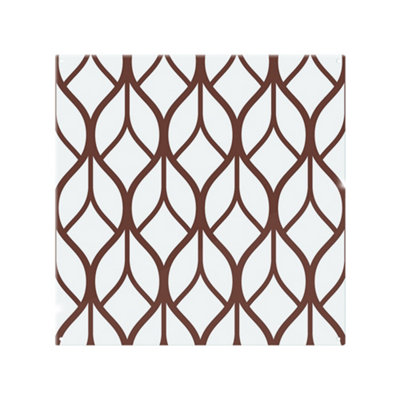 Benjamin Tate Design Tiled Geometrics Splash Back Designer Style from B&Q