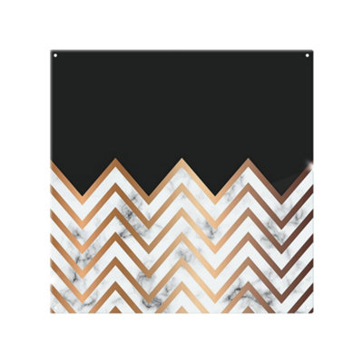 Benjamin Tate Design Marble Zig Zag Pattern Splash Back Designer Style from B&Q