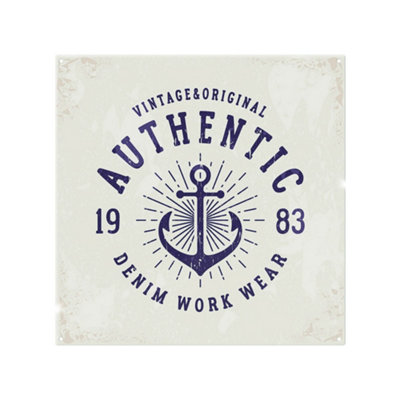 Benjamin Tate Design Vintage Anchor Logo Splash Back Designer Style from B&Q
