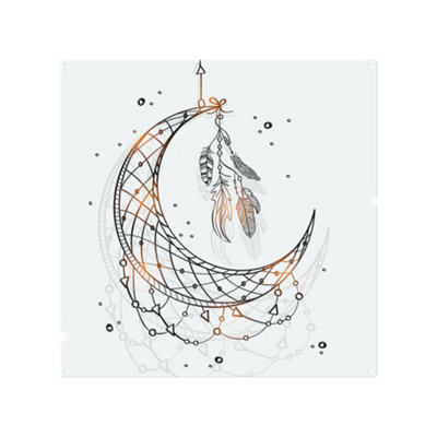 Benjamin Tate Design Dream Catcher With Crescent Moon Splash Back Designer Style from B&Q