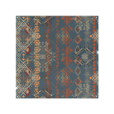 B&Q -  Ethnic Boho Distressed Pattern Splash Back Designer Style