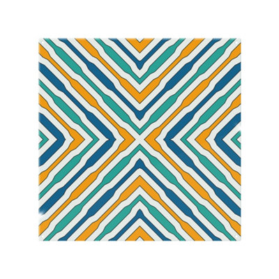 Benjamin Tate Design Ethnic Geometric Figures Splash Back Designer Style from B&Q