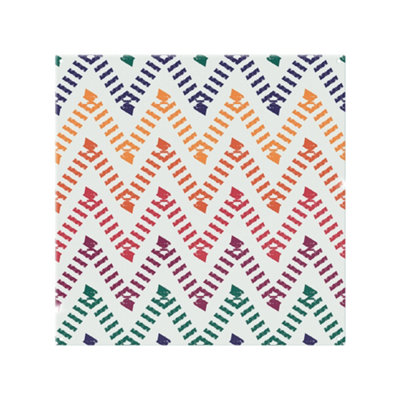 Benjamin Tate Design Freehand Horizontal Zigzag And Chevron Stripes Splash Back Designer Style from B&Q