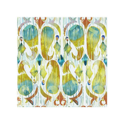 Benjamin Tate Design Ikat Vibrant Splash Back Designer Style from B&Q