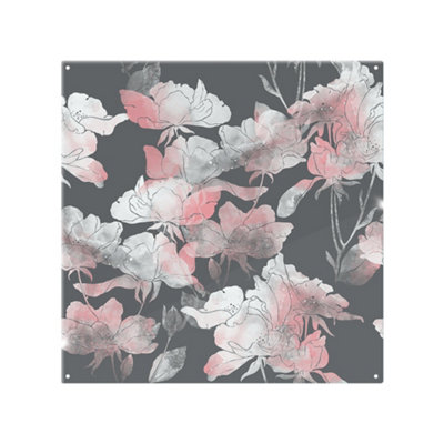 Benjamin Tate Design Imprints Flowers And Leaves Of Wild Rose Splash Back Designer Style from B&Q