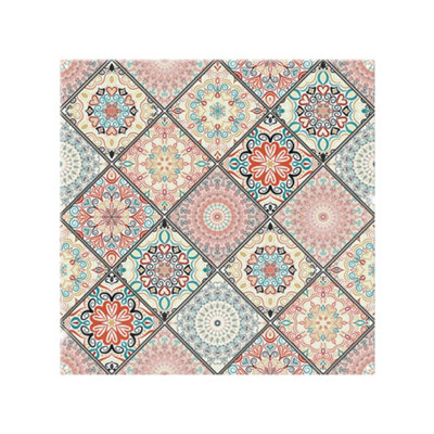 Benjamin Tate Design Luxury Oriental Tile Splash Back Designer Style from B&Q