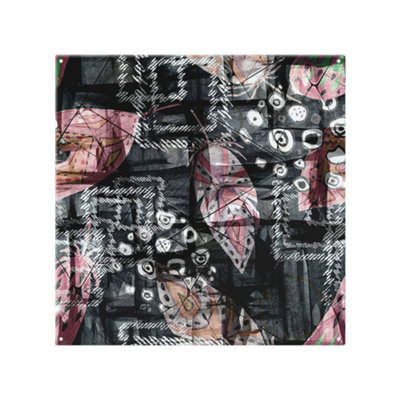 Benjamin Tate Design Boho Pattern With Feathers Splash Back Designer Style from B&Q