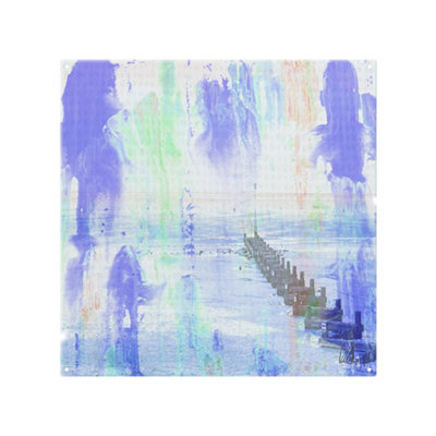 Benjamin Tate Design Beach Blue Splash Back Designer Style from B&Q