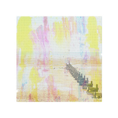 Benjamin Tate Design Colourful Beach Splash Back Designer Style from B&Q