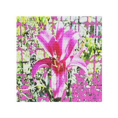 Benjamin Tate Design Pink Flower Splash Back Designer Style from B&Q