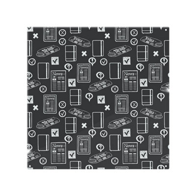 Benjamin Tate Design Press And Media Symbols Splash Back Designer Style
