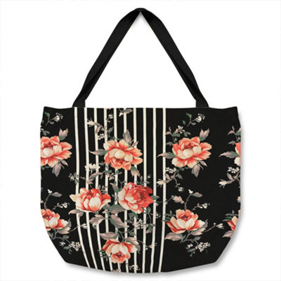 Benjamin Tate Design Flowers Tote Bat Designer Style from B&Q