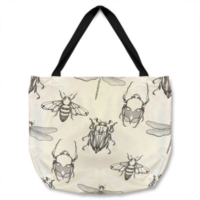 Benjamin Tate Design Sketch Of Scarab Beetle May Bug Bee And Dragonfly Tote Bat Designer Style from B&Q