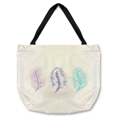 Benjamin Tate Design Feathers Tote Bat Designer Style from B&Q