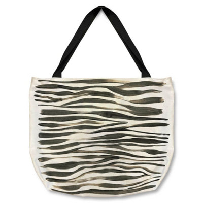 B&Q -  Zebra Stripes Tote Bat Designer Style