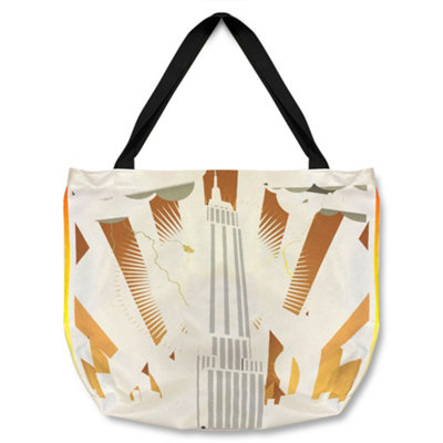 B&Q -  Art Deco Skyscraper Tote Bat Designer Style