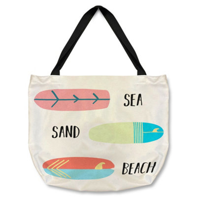 Benjamin Tate Design Sea Sand Surf Beach Tote Bat Designer Style from B&Q