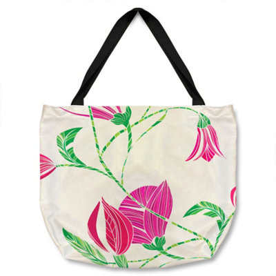 Benjamin Tate Design Tulips Tote Bat Designer Style from B&Q