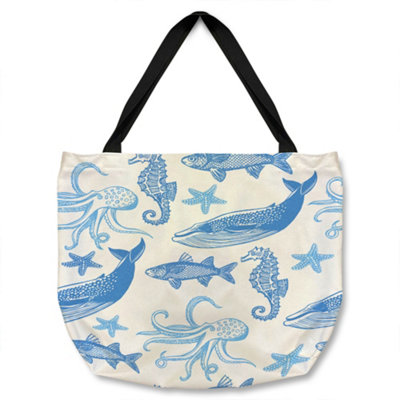 Benjamin Tate Design Sealife Tote Bat Designer Style from B&Q