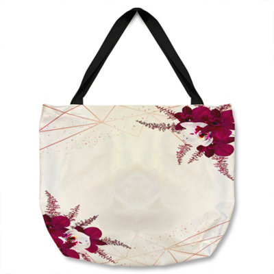 Benjamin Tate Design Geometrics & Flowers Tote Bat Designer Style from B&Q